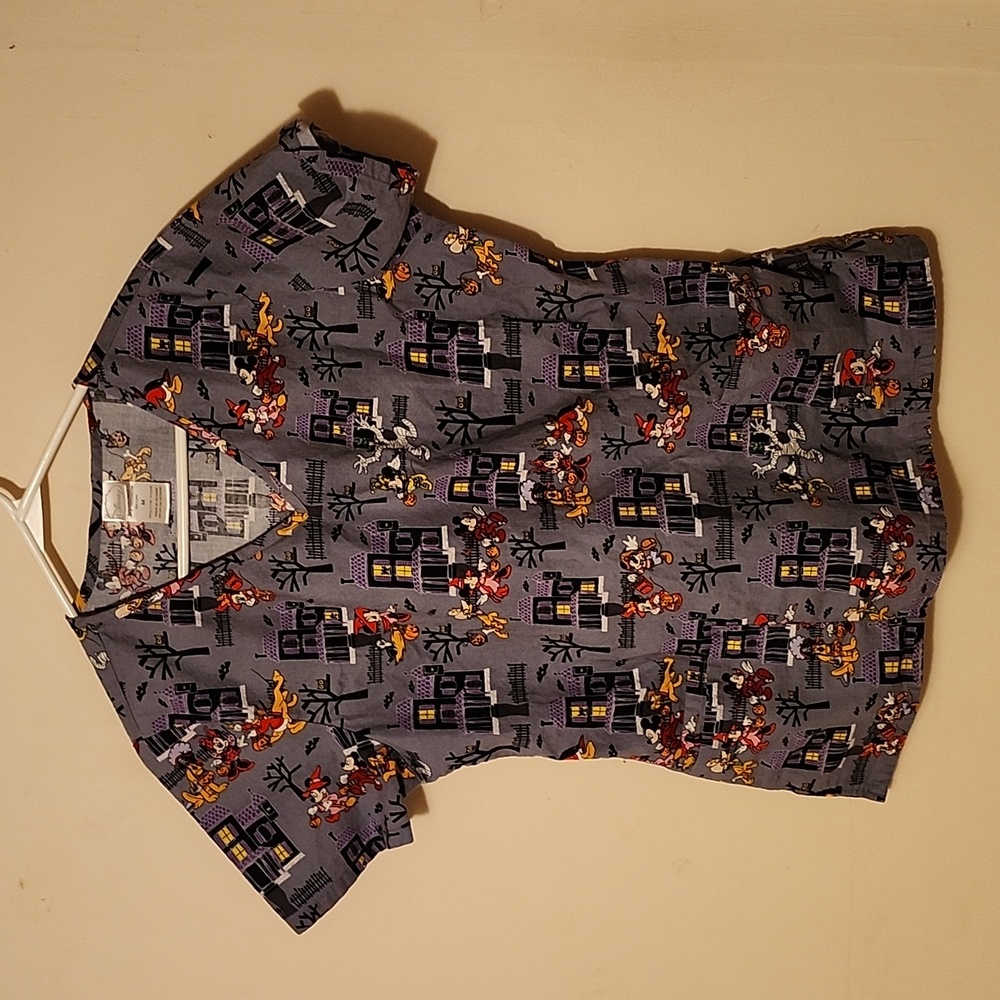 **5 for $20 Disney Halloween Scrub Top Mickey Mouse